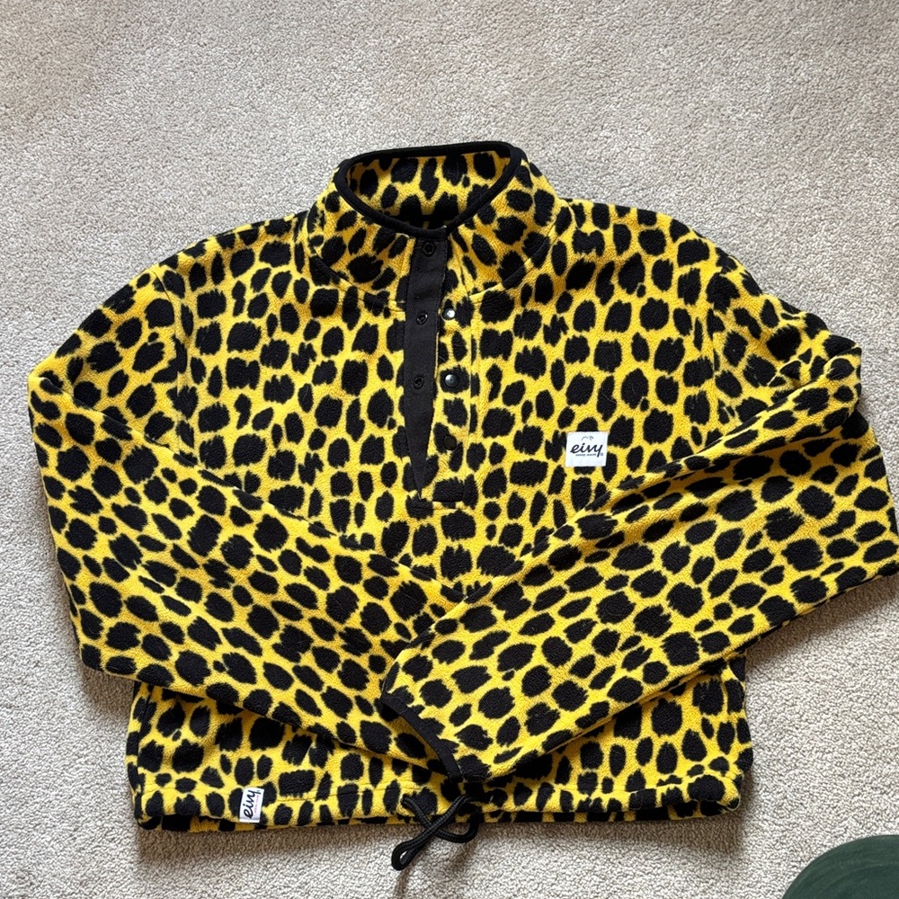 Leopard Print Jacket - Yellow and Black